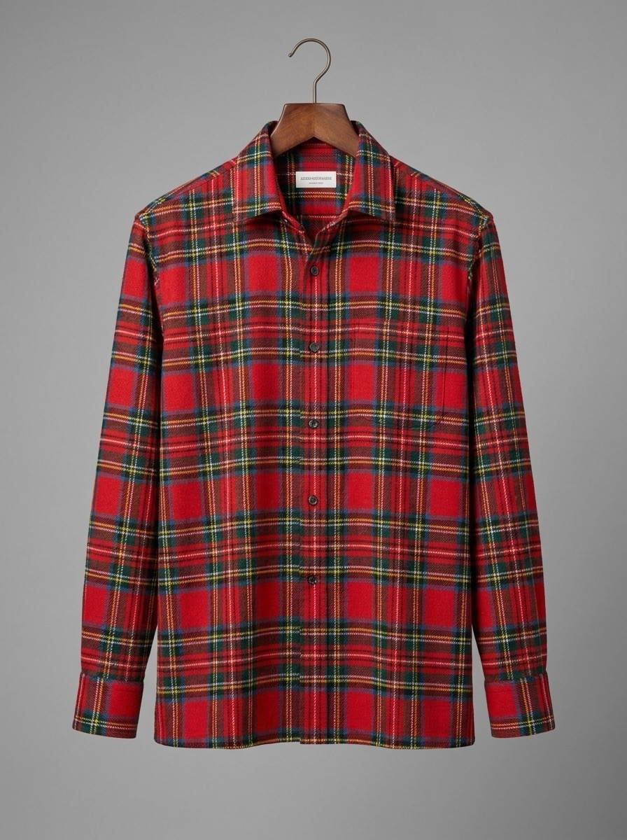 AI menswear photography India — full-sleeve shirt variant by Aarla Nextech